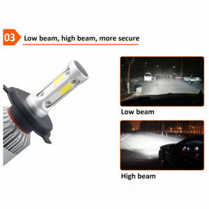 TaffLED Lampu Depan Mobil LED COB Headlamp 8000LM Cool White 2 PCS 9006/HB4 - S2