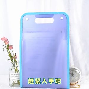 13 Layers File Organizer Expanding File Folder with Free Stickers Waterproof Translucent A4 Organ Bag with Handle A4 Letter Size Paper Document Receipt Folder for Classroom Home Office and Travel