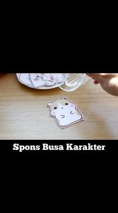 Spons Busa Karakter Serbaguna Spon Cuci Piring Ajaib Motif Lucu