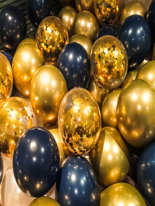 Quà Tặng Sinh Nhật Quà Tặng Lễ Hội Bóng Bơm Hình Tròn Sáng Tạo Vàng Đen Khuyến Mại Bất Ngờ Phim KTV Bar Tiệc Tùng Giáng Sinh Valentine