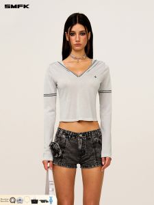SMFK | Sport V-neck Pullover Sweater