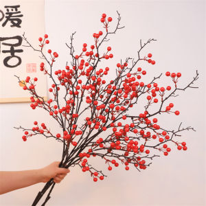 Trái Cây Giả Trái Cây Đỏ Của Laurus Nobilis Trang Trí Hoa Khô Trang Trí Phòng Khách Trang Trí Hoa Giả Trang Trí Trái Cây Giả Trang Trí Nghệ Thuật Hoa