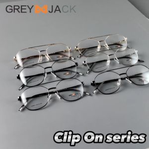 Grey Jack Kacamata Clip On Bisa Minus Free 3 Lens Antiradiasi Blueray Photocromic Bluecromic 80014