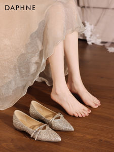 Daphne | Pointed Toes French Style Mary Jane Single Shoes for Dresses