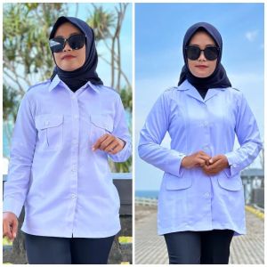 Baju Dinas Putih Pns Wanita Baju Pdh Wanita Putih Seragam Putih Pns Wanita Baju Putih Atasan Pns Cewek Baju Perawat Wanita Lengan Panjang Lengan Pendek Terbaru