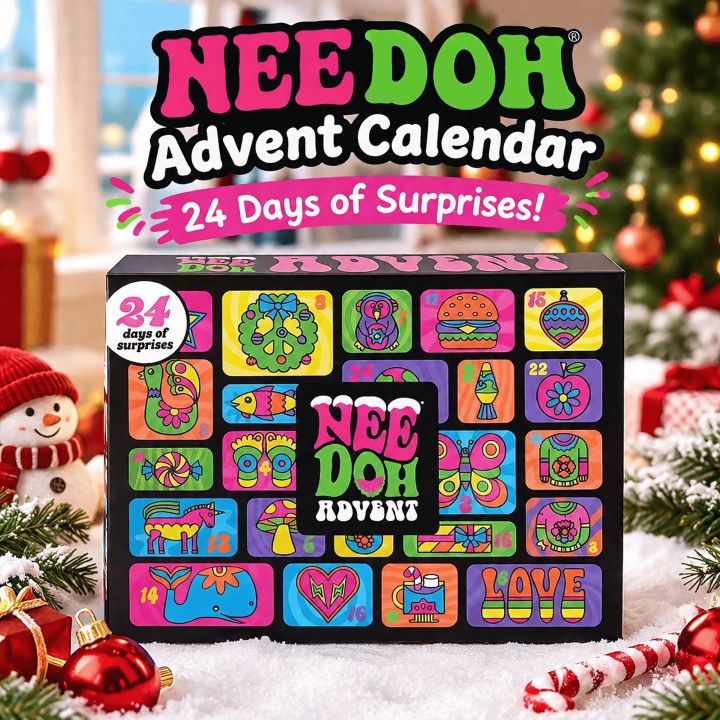 NeeDoh | 2026 NeeDoh Advent Calendar 13/24‑Day 3D PVC Countdown ...