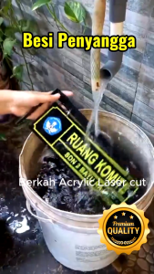 PAPAN NAMA RUANG AKRILIK COSTUM Nama ruanganPlang nama ruangan 2 sisi Anti air bebas logo + besi penyangga+ skrup fiser tinggal pasang