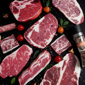 Artificial Raw Steak Model Fake  Meat Props Western Cold and Beef Snowflake Omahawk Beef Short Rib Barbecue Slices Western Food Ornaments