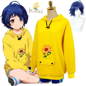 Anime Wonder Egg Priority Ohto Ai Trang Phục Cosplay Có Mũ Cho Bé Gái Áo Len Chui Đầu Màu Vàng Áo Áo Nỉ Quần Soóc Tóc Giả Vớ Kẹp Tóc Phù Hợp Với