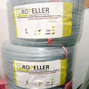 Selang Air 100 Meter 1/2 Inch Tebal 1 MM Selang Air 1 Roll Benang Bening Murah