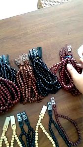 Piranti Ibadah Tasbih Kayu isi 33 Butir Motif Cantik oleh-oleh Ibadah Haji Umroh