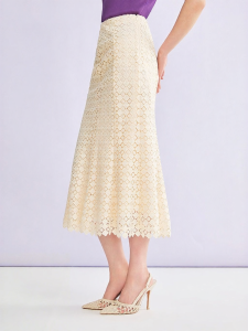 YINER | Lace Hollow Fish Tail Skirt