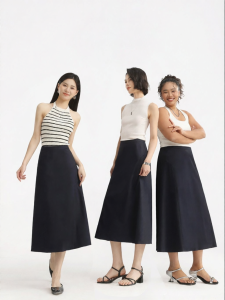 HIPPIE MISS | Bohemian Girl Silky Casual High Waist Long Skirt