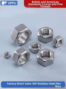 OPPU | Stainless Steel 304 Coarse & Fine Hex Nut