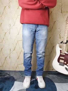 Celana Panjang Jeans Pria Dewasa Keren Sobek Bahan Melar Dan Premium Lexis Denim LEX04S