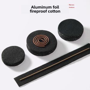 Cross-Border Aluminum Foil Fireproof Cotton Incense Burner Aromatherapy Incense Burner Mat Sheet Flame Retardant Cotton Fire-Resist High Temperature Resistance Heat Insulation Foam Thickened
