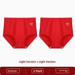 miiow | High Waist Pure Cotton Triangle Underwear For Women Snake Year Large Size Comfortable Breathable Womens Briefs Maternity Panties