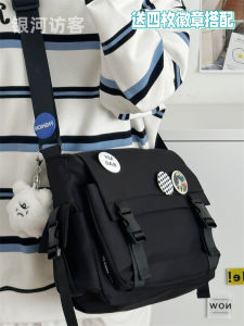 Large Capacity Crossbody Bag Simple Workwear Style Single Shoulder Messenger Bag for Men And Women Casual Korean Fashion