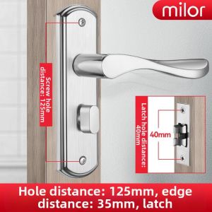 Universal Bathroom Lock Interior Aluminum Single Tongue