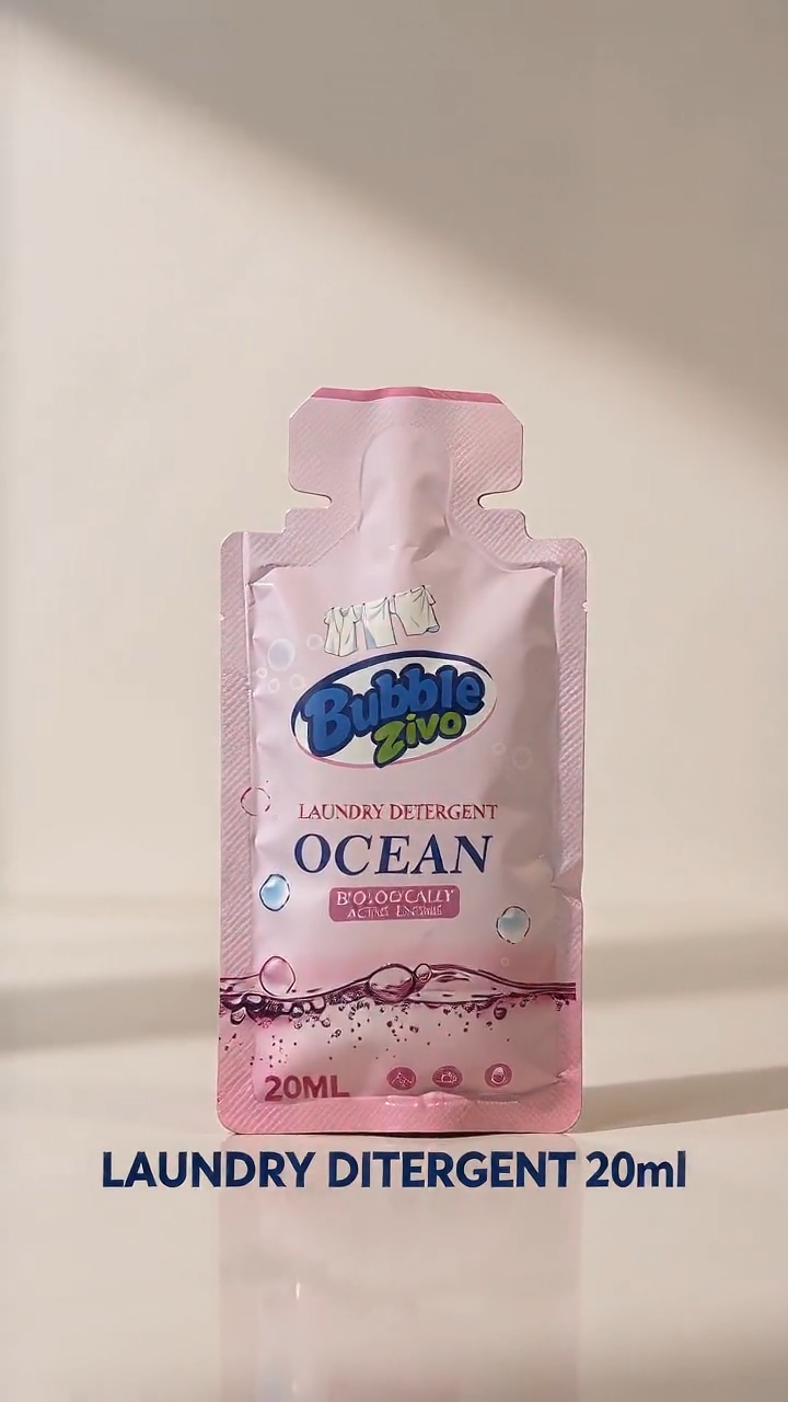 Bubble Zivo Laundry Detergent Ocean Biologically Active 20ml Baby Safe Machine Wash Hand Wash Travel Ready