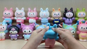 Mainan squishy mainan pereda stress karakter princess kirby kuromi dan labubu