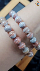 Collection Grade Auralite 23 Laced Agate Bracelet