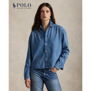 Polo Ralph Lauren Women Cropped Boxy Denim Shirt