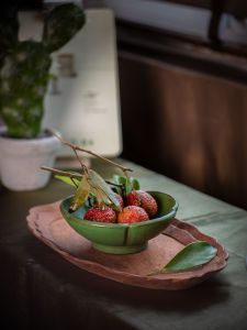 Thick Ceramic Handmade Plum Blossom Rice Bowl Japanese Style Dining Utensils Single Face Bowl Home Use Dining Set from Jingdezhen