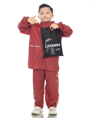 mantel jas hujan anak laki laki dan perempuan full sealing pres anti rembes