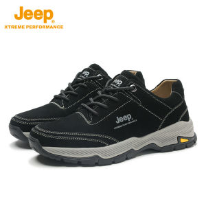 Jeep | Jeep Mens Hiking Shoes Lightweight Wear-resistant Outdoor Sports Running Shoes Anti-slip Mountain Climbing Shoes Urban Outdoor Casual
