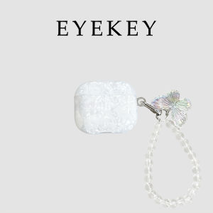 Eyekey Imd Wireless Bluetooth Earphone Case with Butterfly Chain Shell Pattern Design Apple AirPods4 Pro3 Compatible Girl Style