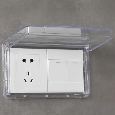 Wall-mounted Switch Protective Cover Self-Adhesive 86 Type Socket Waterproof Box Plastic Protection Socket Wall