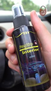 Spray Pengkilap Interior Kendaraan 100 ml Pengkilap Interior Plafon Dashboard Jok Mobil Sekali Semprot