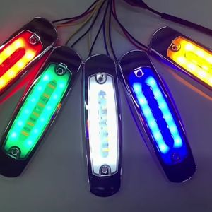 1 Pc - 12V/24V 18 LED Waterproof Truck Side Marker with Running Signal Indicator Light Auto Warning Light