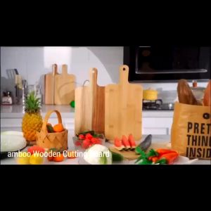 3pcs set wooden chopping board personalized wooden pizza board charcuterie board tray steak serving board paddle chopping board for restaurant kitchen cutting board sangkalan na makapal antibacterial chopping board with tray baking supplies and equipment