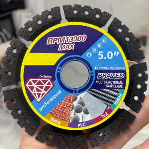 125mm Metal Diamond Disc Set Professional Diamond Saw Blade for Steel Metal Stone Marble Concrete Disc