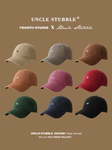 Denim Baseball Cap Mens and Womens Good Version Wide Brim Make Your Face Look Smaller Simple and Versatile Charming Soft Top Hat Brim Hat