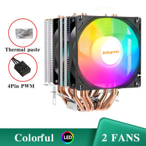 X99 CPU Air Cooler 6 Heat Pipes RGB Silent Cooling Fan For Intel LGA 1700 1200 115X 2011 1366 X79 775 AMD AM4 AM5 PC Radiator