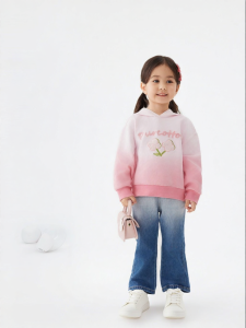 Purcotton | Color Gradient Pure Cotton Girls Denim Pants