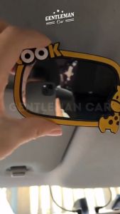 Safety Mirror Kaca Cermin Tambahan Anak Bayi Sunvisor Tengah Dalam Blind Spot Mobil