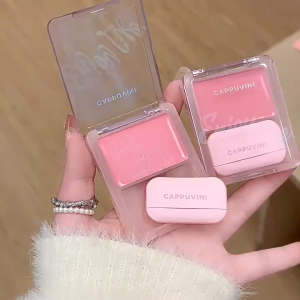 Cappuvini Vigorous Light Sense powder blusher Cream Girl Sense Powder powder blusher Facial Swelling powder blusher Natural Moisturizing Korean Color Makeup