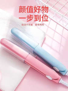 Mini Iron Rollers Straightening And Curling Two-In-One Electric Hair Curling Iron Twist Rods for DIY Crafts Portable Storage Box