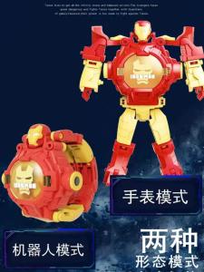 Transforming Robot Projector Watch Glow in the Dark Cartoon Electronic Watch Childrens Toy Gift for Kindergarten And Primary School