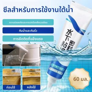 กาวซีลตู้ปลาปลอดภัย สีขาว กาวซีลตู้ปลาปลอดภัย ซ่อมรอยรั่ว กาวซีลใต้น้ำ 60 มล. กาวซีลตู้ปลาใส