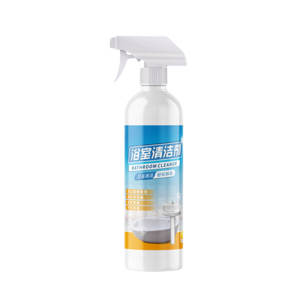 Bathroom Multi-Surface Cleaner & Descaler | Dissolve Soap Scum Hard Water Spots & Mildew Stains | Eco-Friendly Plant Based Formula | Fresh Scent Household Spray 500ml