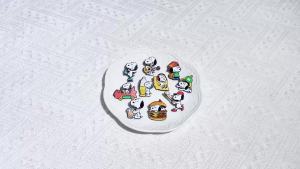 Bandai | Cute Cartoon Puppy Dog Enamel Pins Sports Food Music Theme Lapel Brooch Badges for Backpack Clothing Gift