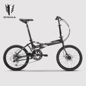 Ouyama Cool-m500d Folding Variable Speed Bicycle 20-Inch Bicycle Disc Brake Folding Bicycle Aluminum Frame 12-Speed