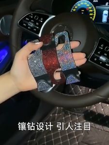 2 Pcs/Set Gantungan Kait Kursi Mobil Berlian Hook Hanger Car Universal Gantungan Kait Barang Mobil Hanger Headrest