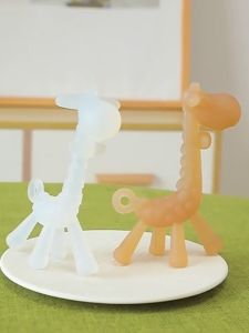 Ivorybaby 3In1 Teether Bayi Silikon: Mainan Gigitan Bayi Jerapah & Box