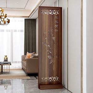 Vách ngăn bình phong Tặng kèm 2 chân vách ngăn được làm bằng chất liệu gỗ ván HDF  màu gỗ  dày 8ly ( thiết kế theo yêu cầu) nhận làm Vách ngăn cnc tại Hồ Chí Minh